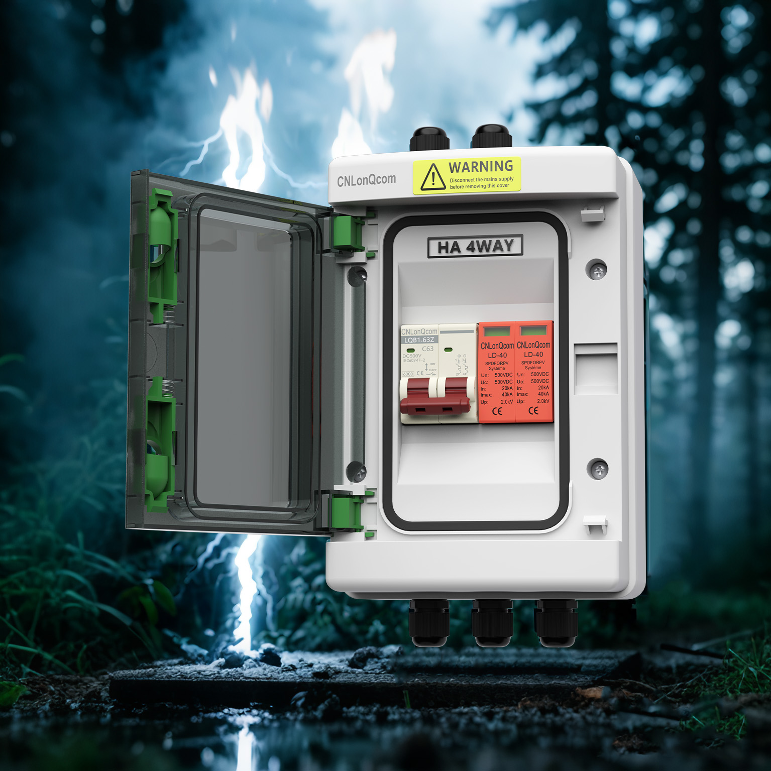 LQX, DC500V-1-1 PV COMPERINATUS Box Technical Alba charta