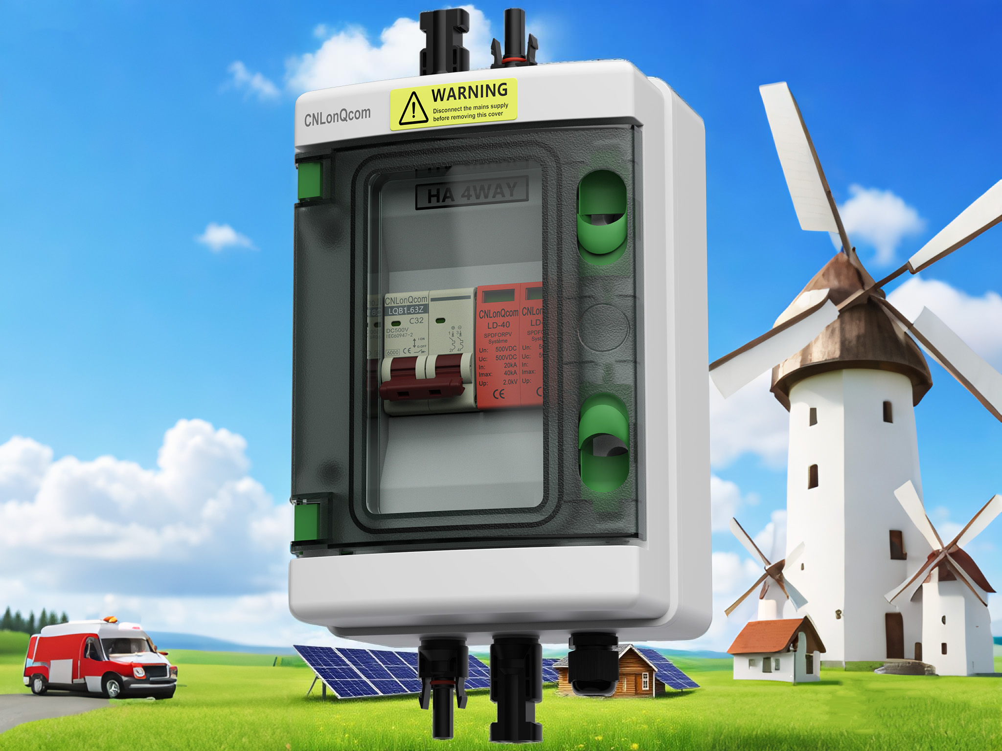 Circuit et Surge protectores: Salus custodes photovoltaic systems
